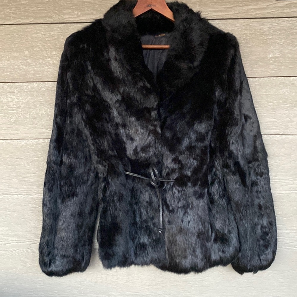 Rabbit fur coat